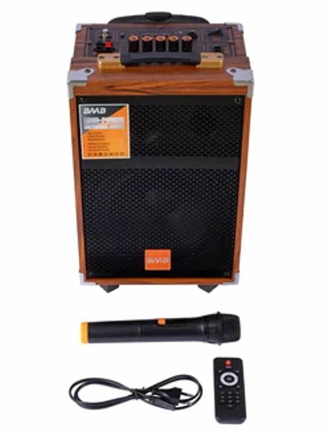 Большая беспроводная колонка Bluetooth, караоке, с RGB подсветкой, с микрофоном и пультом