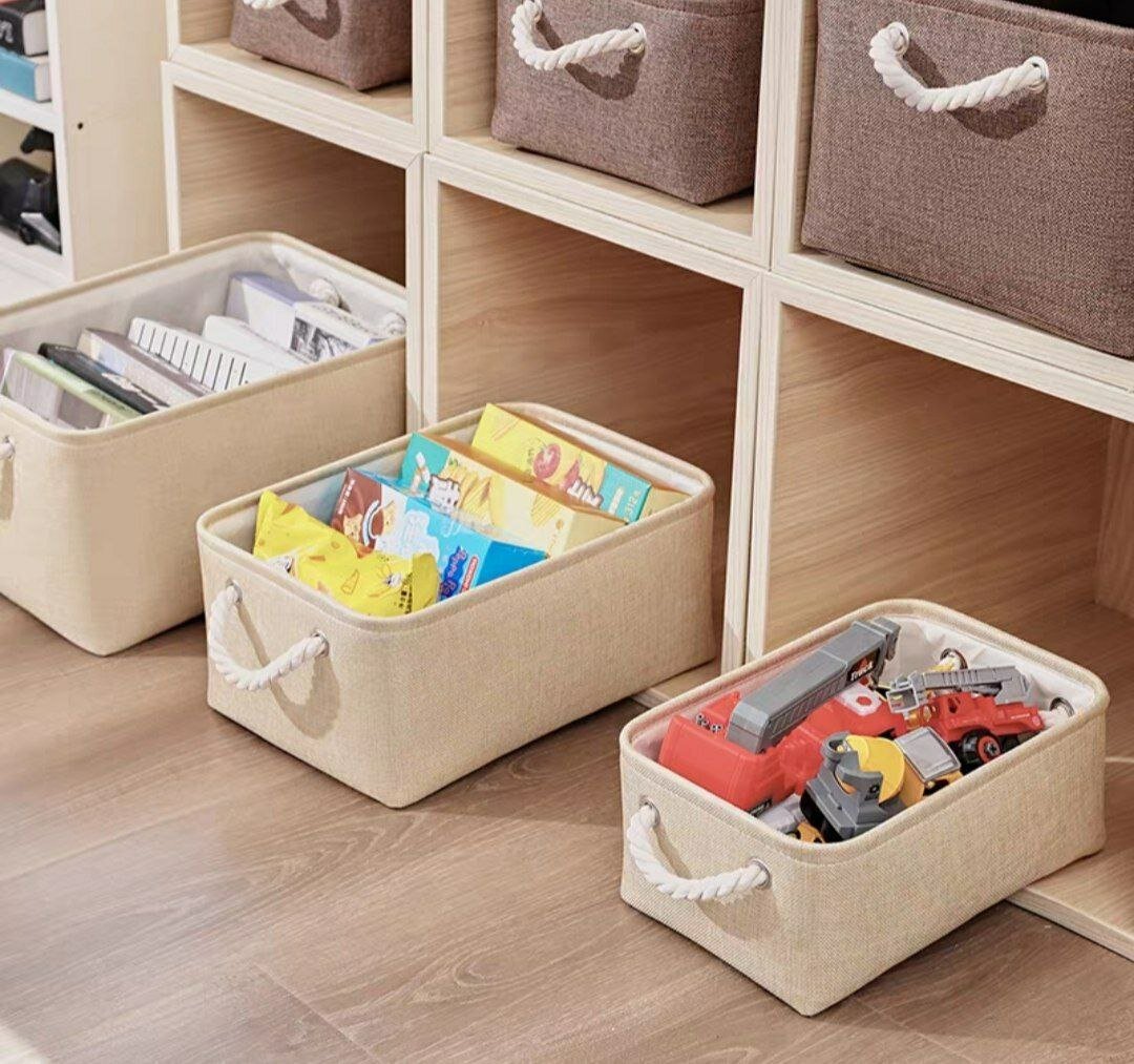 Тканевый органайзер для хранения / коробка для одежды и мелочей (2 размера) — фото 1