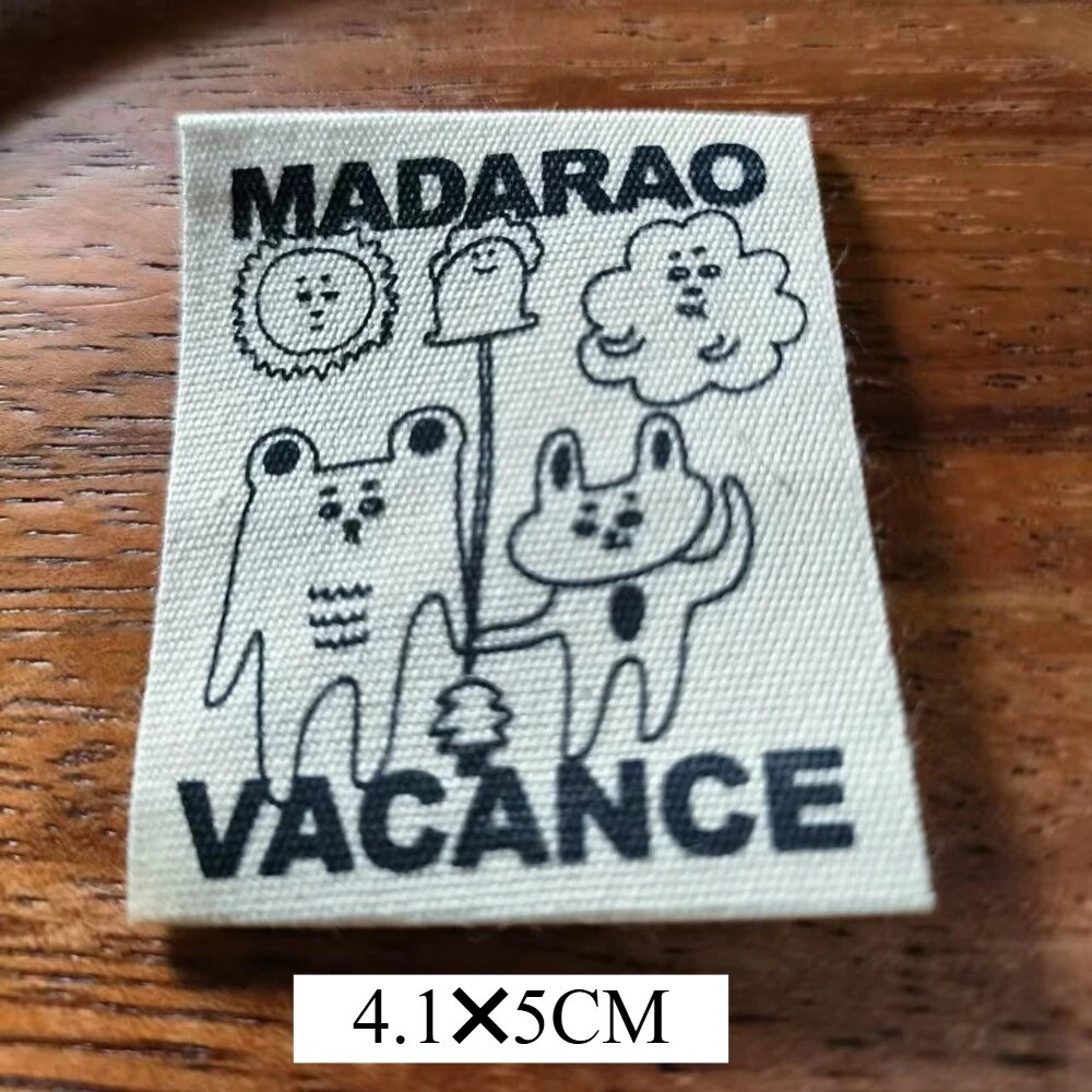 Этикетка хлопок MADARAO VACANCE, 4.1x5см, 10шт, Цвет: 00B