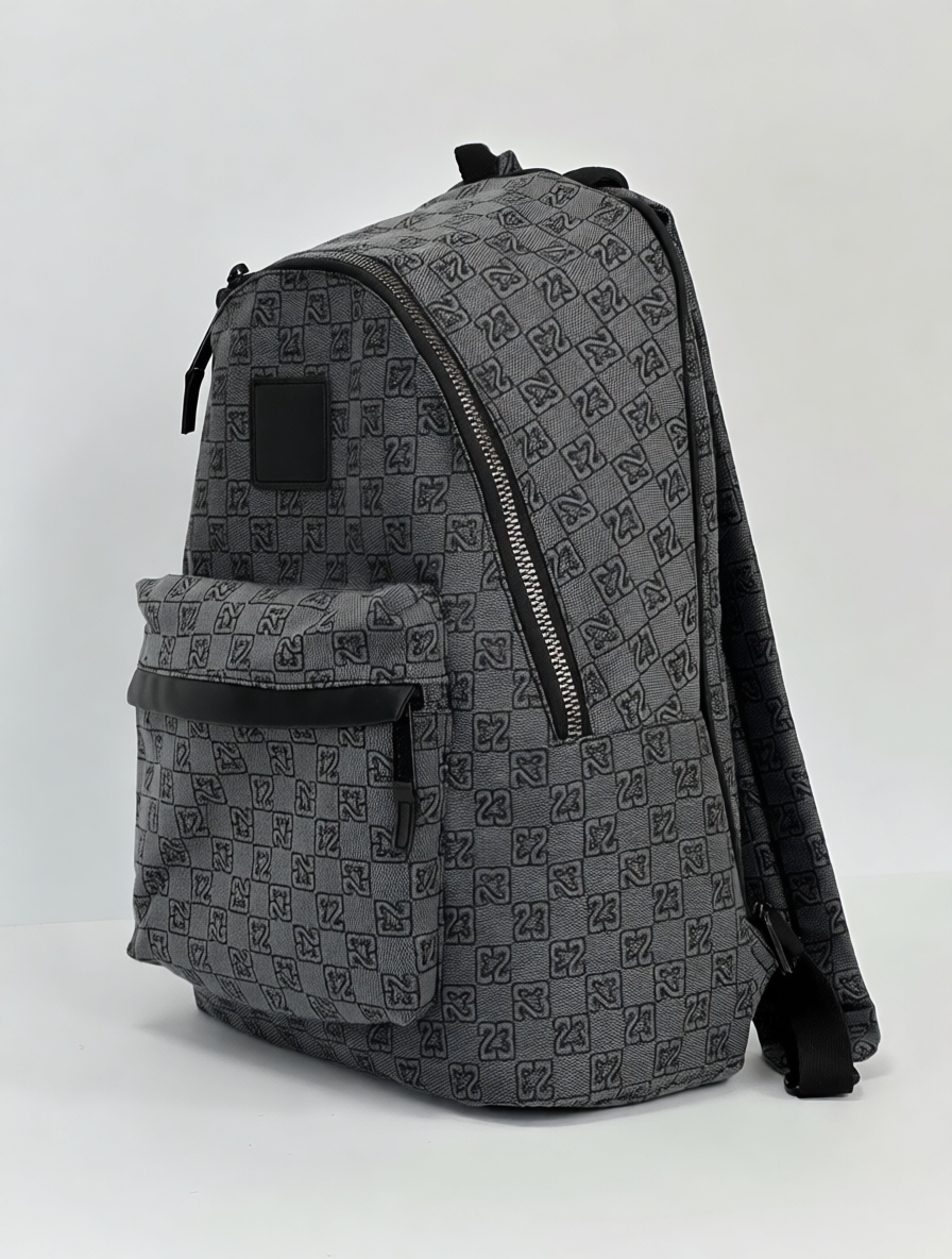 Рюкзак мужской Monogram серый  спортивный  школьный  20 литров