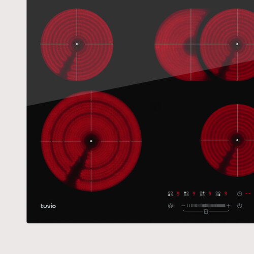 Электрическая варочная панель Tuvio HRS85FBB1 черное стекло 891100₽