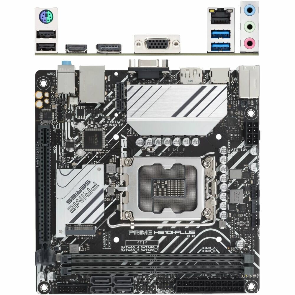 Материнская плата ASUS PRIME H610I-PLUS-CSM LGA1700 H610 USB32 GEN 1 Mini-ITX