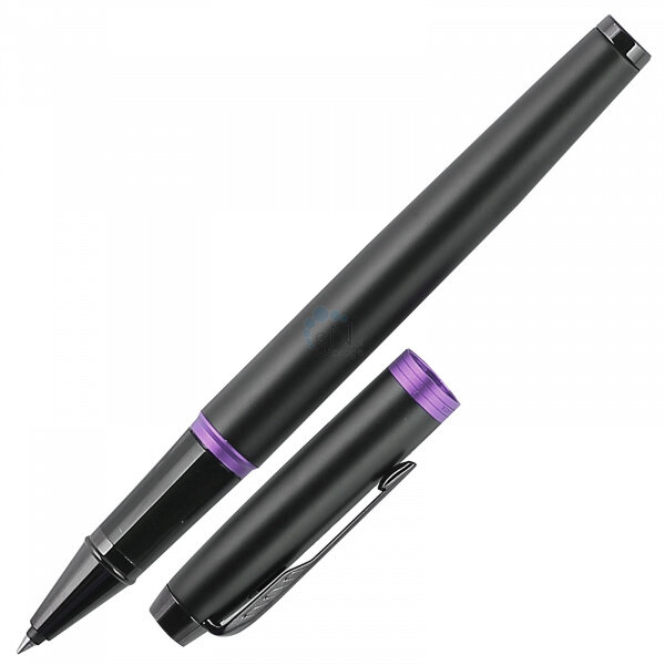 Ручка-роллер Professionals Amethyst Purple Black Trim, черная PARKER - фото №12