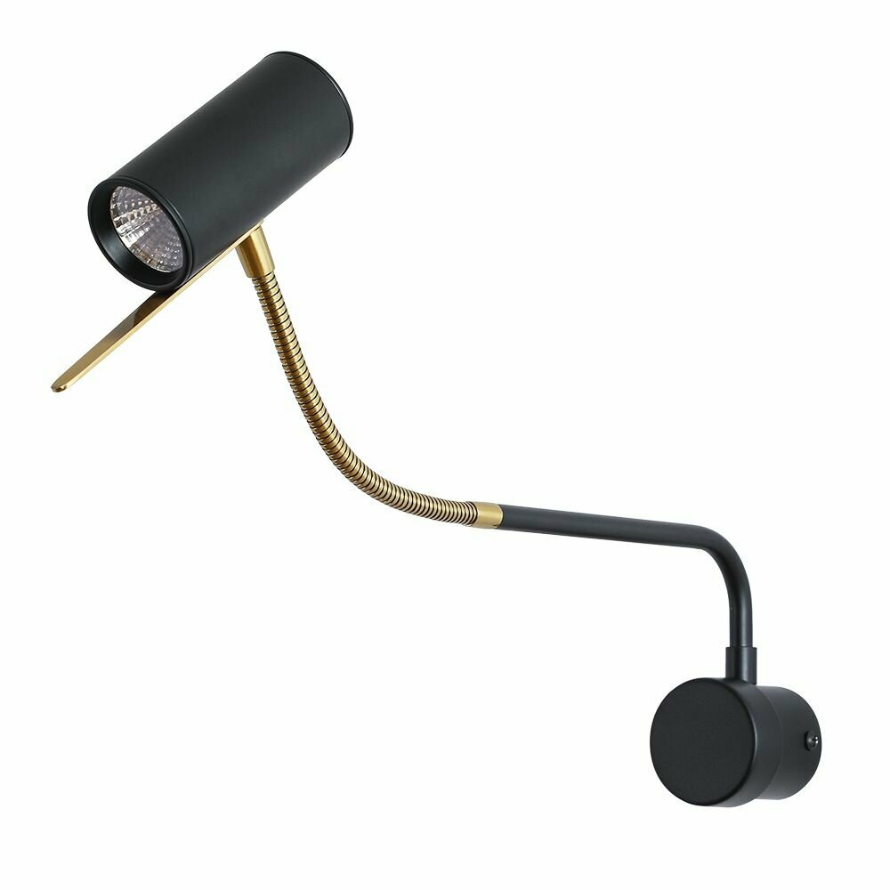 Бра Arte Lamp Sulafat 50x450x150 мм LED цвет черный арт. A2423AP-5PB