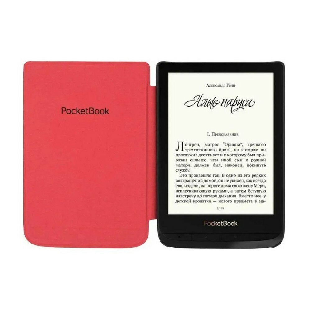 Чехол для электронной книги PocketBook HPUC-632-R-F, узор, красный — фото 6