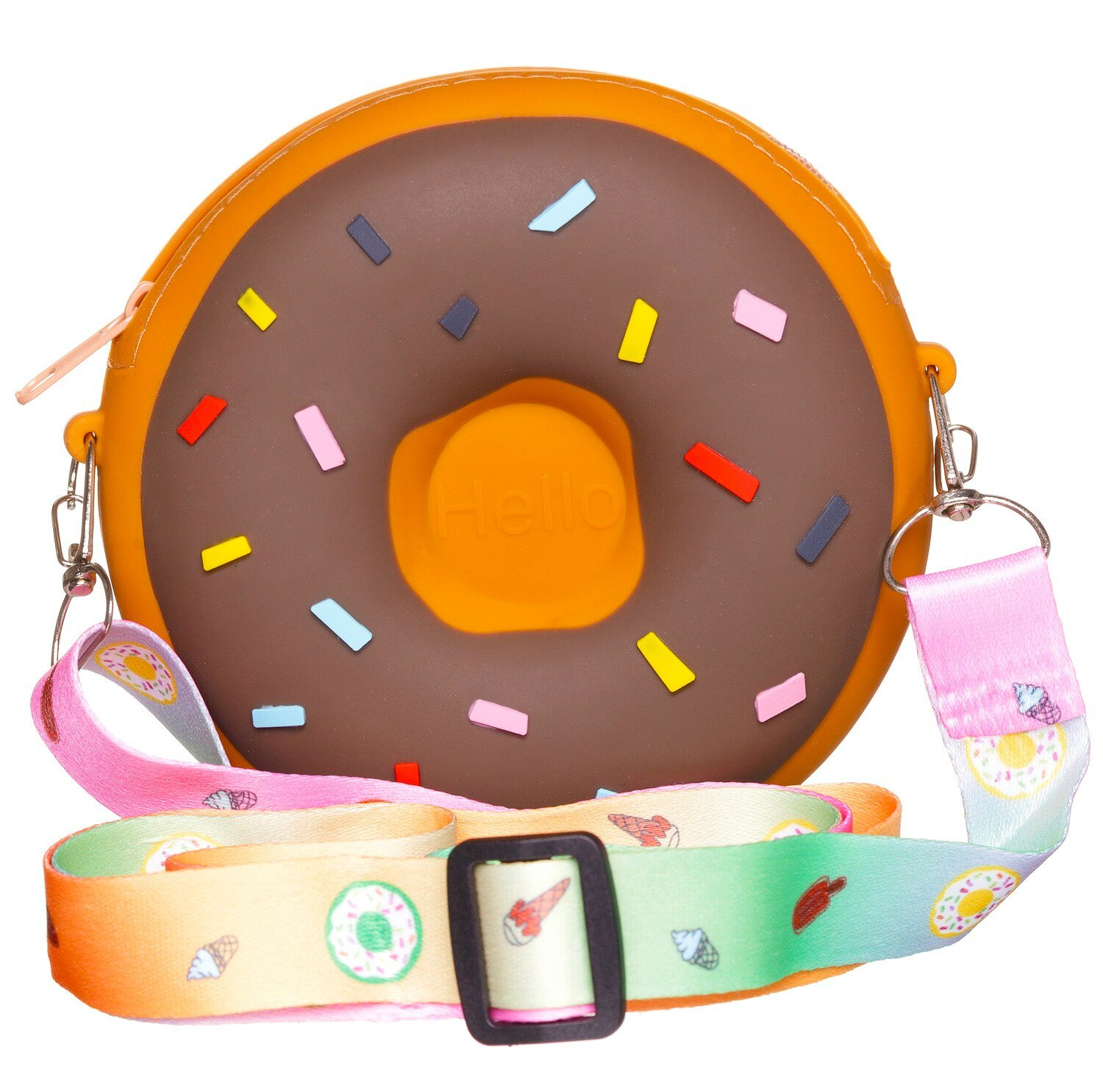 фото Сумочка для девочки Abtoys Пончик шоколадный, 12см