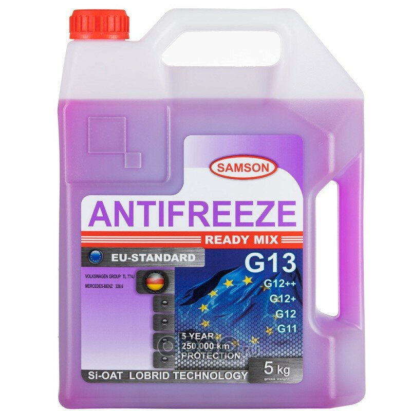 фото Антифриз SAMSON EU-STANDARD G13, 5 кг