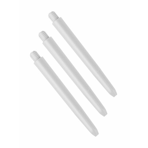 Хвостовики для дротиков дартс пластик стандартные Estafit 3 шт, белый