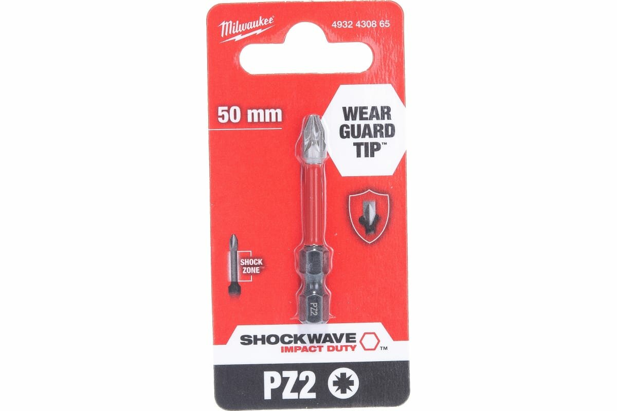 Насадка SHOCKWAVE (PZ2, 50 мм, 1 шт.) Milwaukee 4932430865