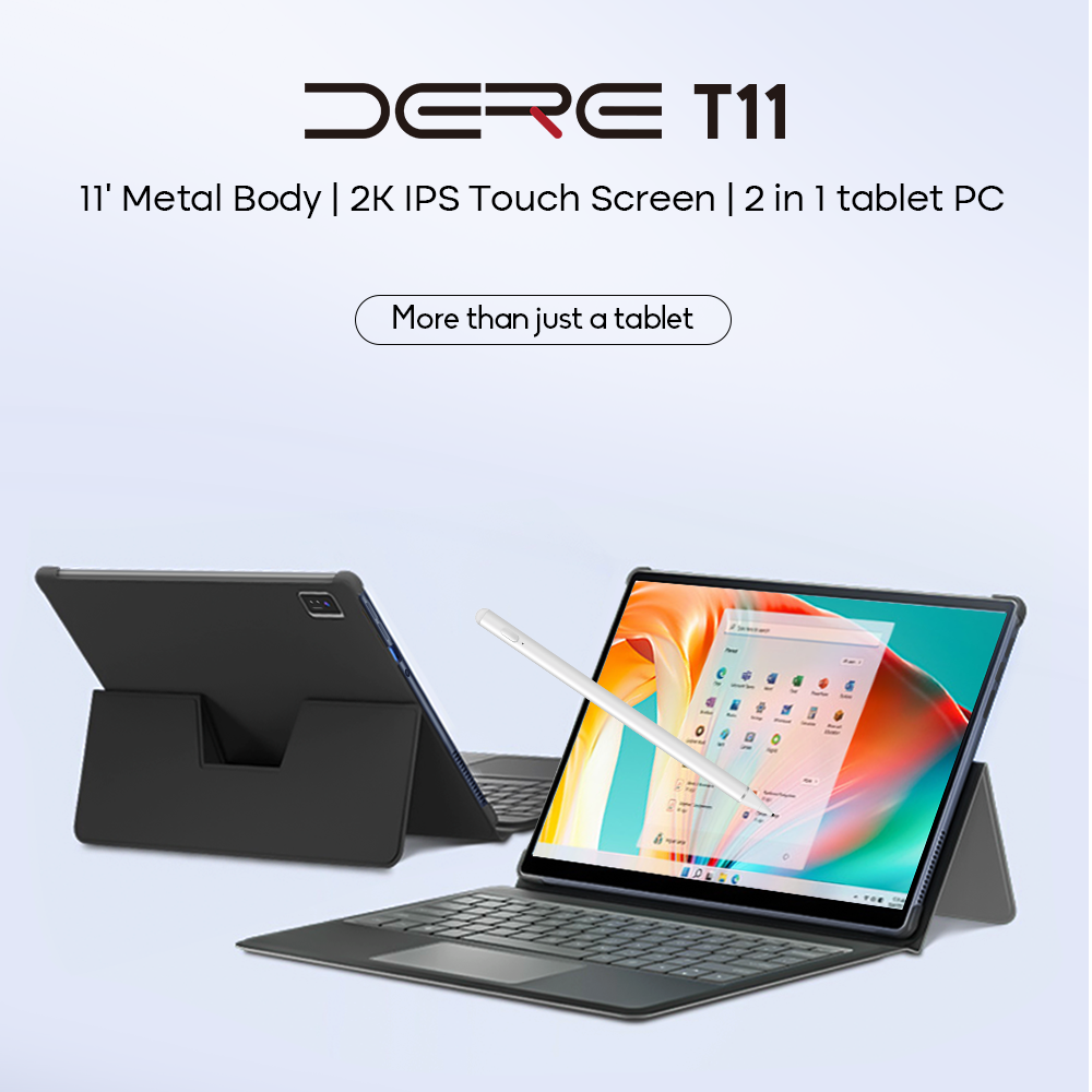 Ноутбук DESERT 11 с 11-дюймовым сенсорным экраном Ultra HD 2K IPS Intel Celeron N4500 16 ГБ оперативной памяти + 512 ГБ SSD Office Learning Windows 11 Ноутбук — фото 2