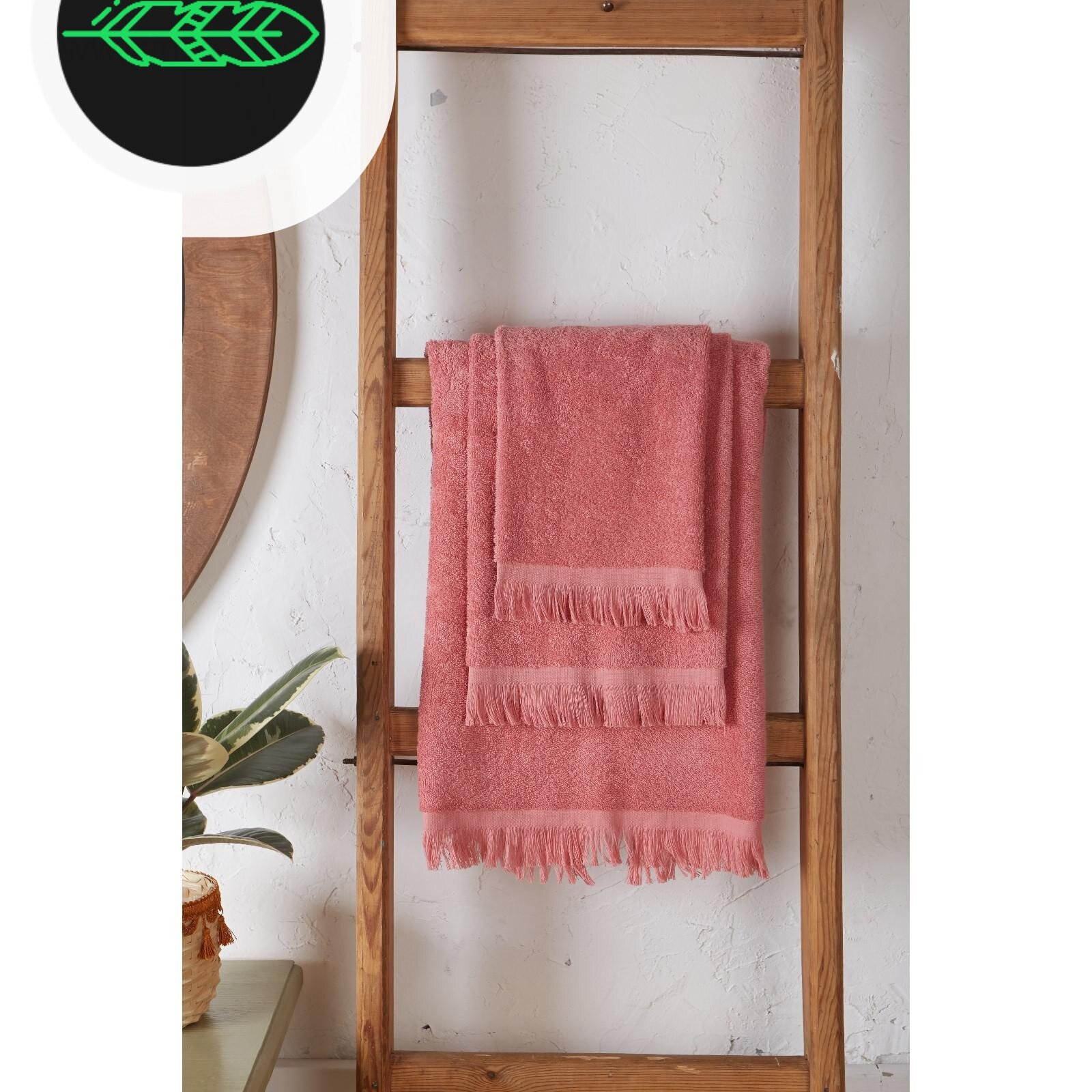 Полотенце кухонное 30х60 махровое темно-розовое, 360 гр/м2 - фотография № 3