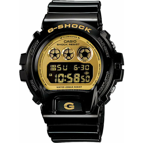 Наручные часы CASIO G-Shock DW-6900CB-1, черный, золотой наручные часы casio g shock dw 6900cb 1