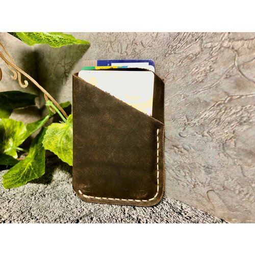 Картхолдер Rich art, матовая, гладкая, коричневый