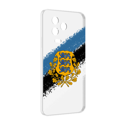 Чехол MyPads герб флаг эстонии-2 для Infinix Note 12 2023 (X676C) задняя-панель-накладка-бампер