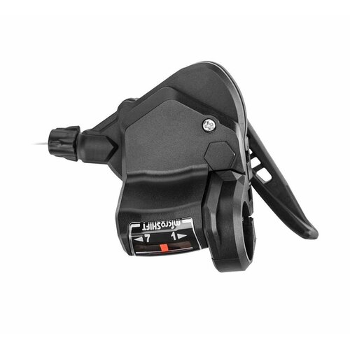 Шифтер Microshift TS38-7L правый 7 скоростной RHR Велошифтер с тросом 2050 мм и индикатором передач 1200₽