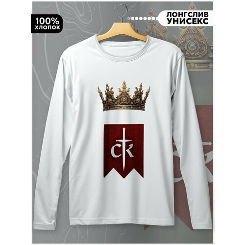 фото Лонгслив hypnotica, размер l, белый