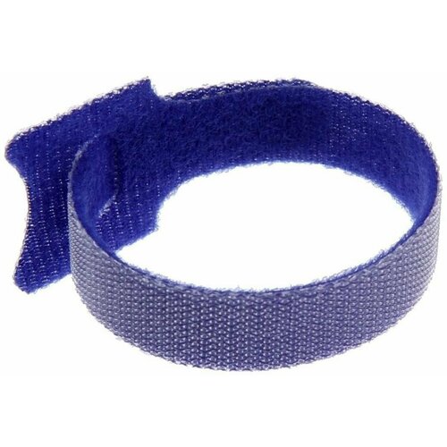 Стяжки-липучки для проводов 150Х10Х15 мм цвет синий 10 шт 248₽