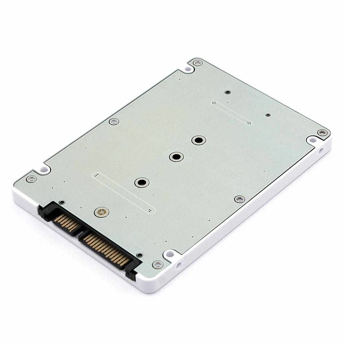 Корпус для SSD диска mSATA с выходом SATA, пластиковый, белый, 1 шт.