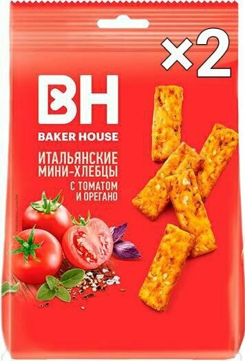 Хлебцы Baker House "Итальянские" с томатами, орегано и солью