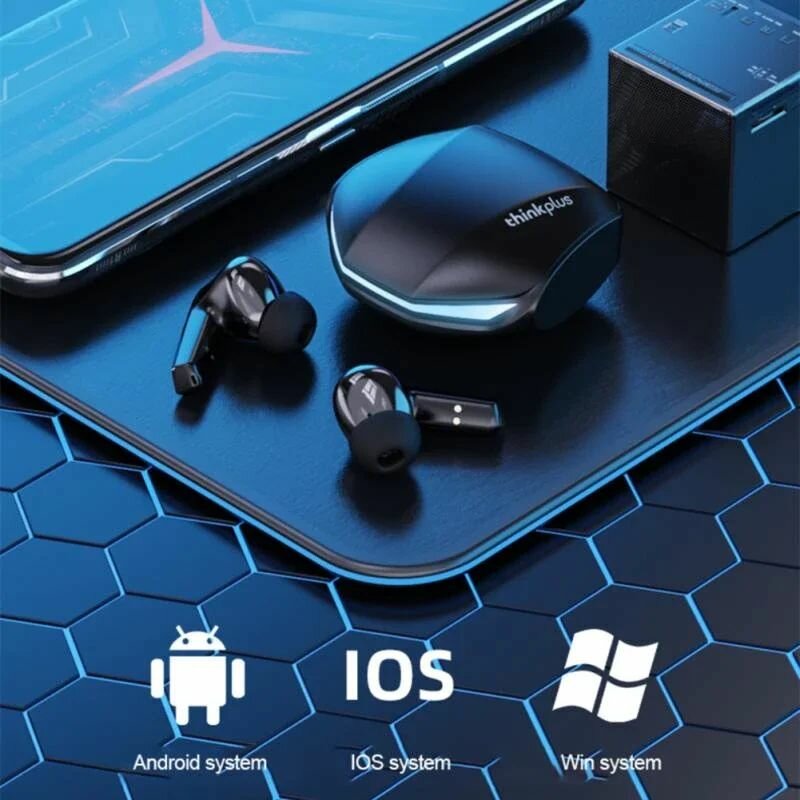Беспроводные наушники Lenovo GM2 Pro, черные — фото 20