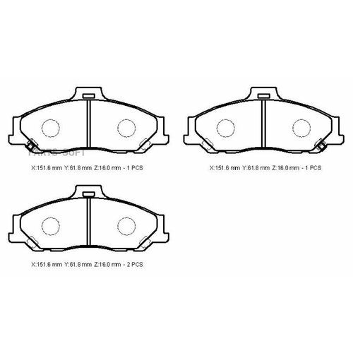 MTP GROUP CD3119M тормозные накадки