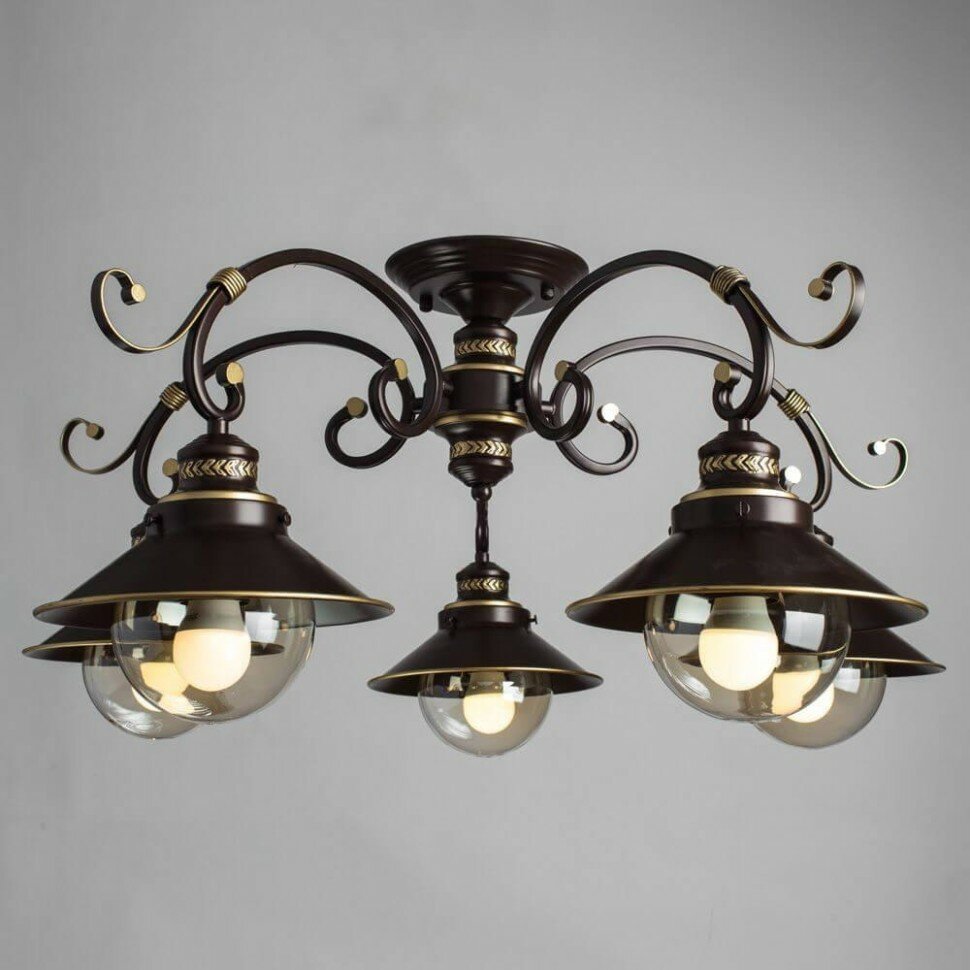 Люстра потолочная Arte Lamp 7 с поддержкой Маруся A4577PL-5CK-М - фото №5