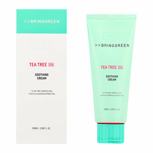 Крем для лица BRING GREEN с чайным деревом успокаивающий 100 мл 1159₽