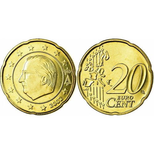 Бельгия 20 евроцентов, 1999-2006 XF