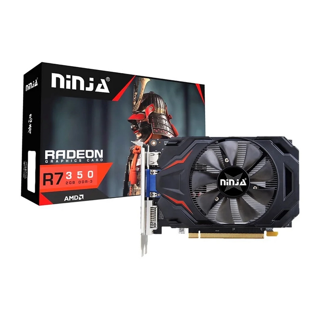 Видеокарта Ninja (Sinotex) R7 350 2GB GDDR5 128-bit DVI HDMI CRT 1FAN RTL