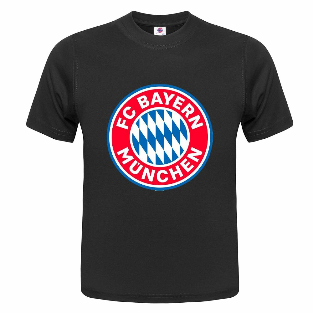 Футболка  Детская футболка ONEQ 98 (3-4) размер с принтом Бавария Мюнхен, черная