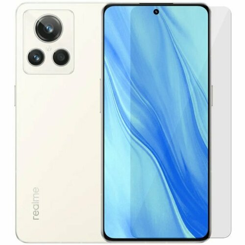Защитное стекло 3D Tempered Glass для Realme GT2 Explorer Master Edition полный клей ( прозрачное ) бесцветный