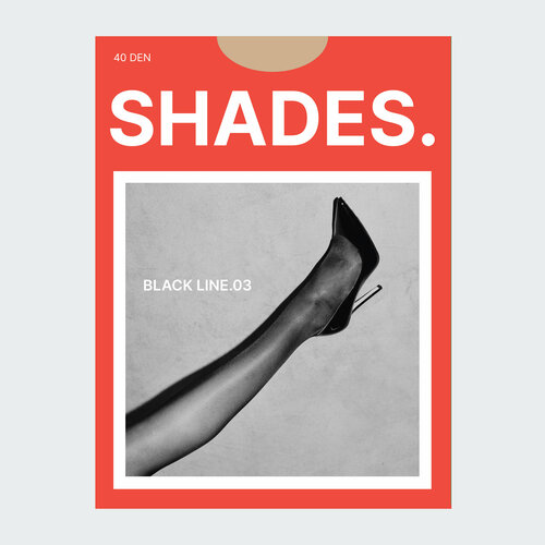 фото Колготки shades. black line.03, 40 den, размер 4, бежевый