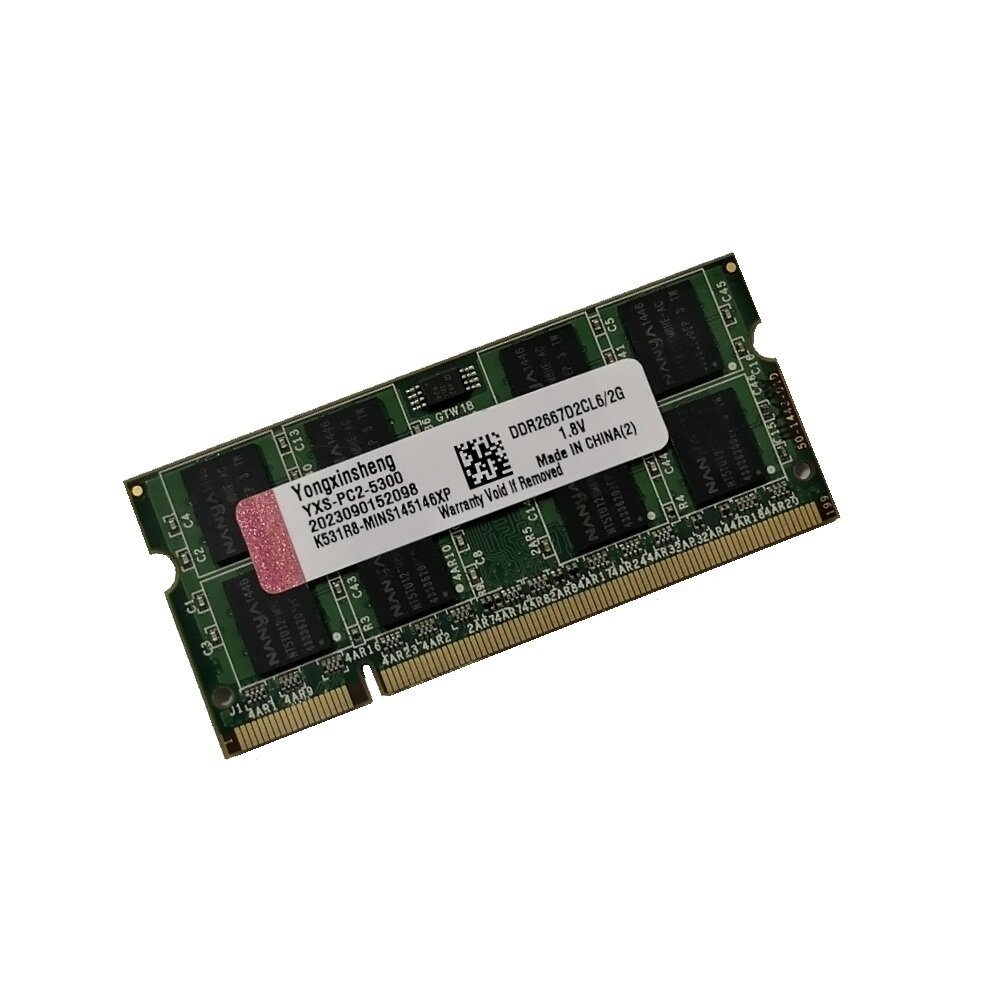 ОЗУ So-Dimm 2Gb PC2-5300, DDR2-667 Yongxinsheng/ Nanya K531R8-MINS145146XP