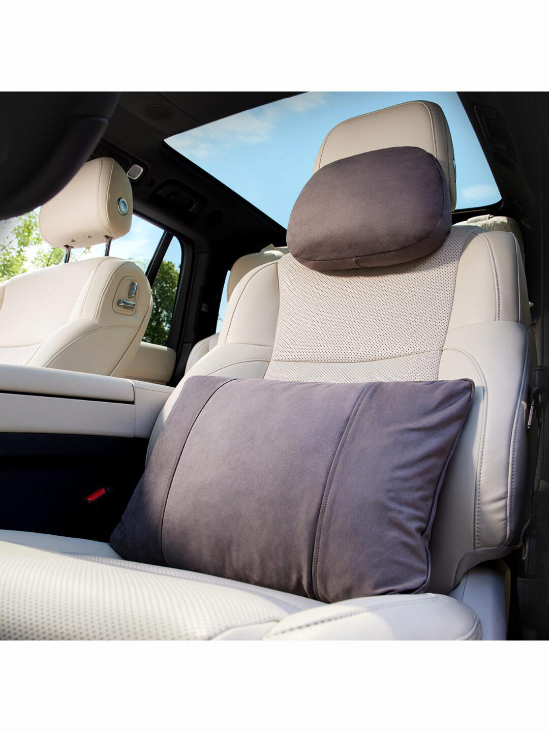 Картинки Комплект ортопедических подушек для шеи и поясницы Xiaomi 8H SPEED Pressure Relief Car Headrest and Waistrest Set Brown (TZ6+K14)