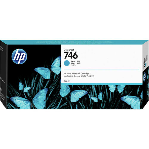 HP 746 300-ml Cyan Ink Cartridge hp cartridge 305 original ink multicolor 3ym60ae