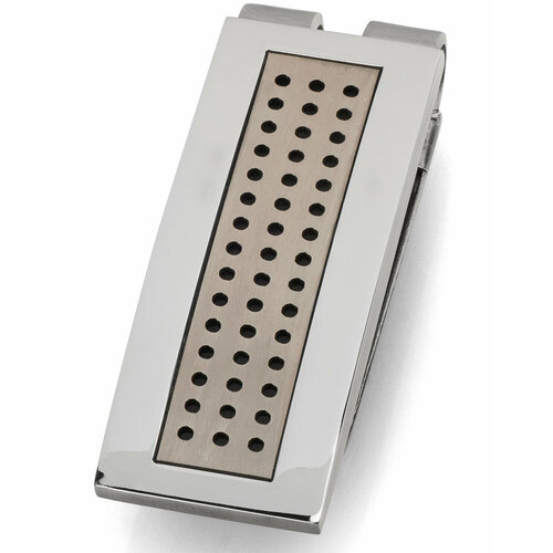 фото Зажим для купюр colibri of london, бежевый, серебряный