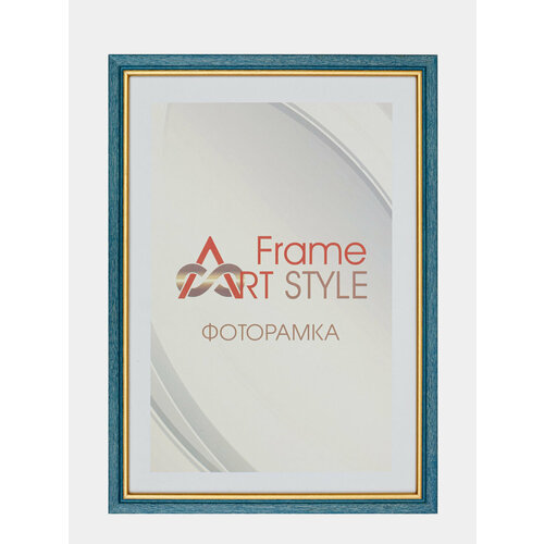 Фоторамка А4 21х30 С15 дерево сосна разные цвета с золотой полосой Размер 2130 Цвет Синий 1199₽