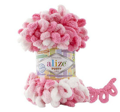 Пряжа вязальная Alize Puffy Color № 6383 (9 м) 100 гр, 1 шт.