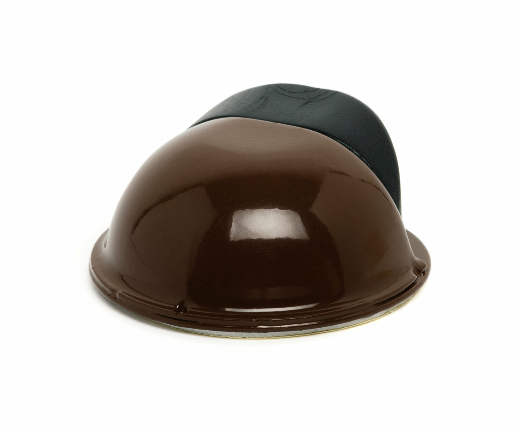 Стопор AMIG напольный на клеевой основе коричневый/черный 22x50 мм