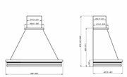Кухонная вытяжка ELIKOR: Вилла Валенсия 90П-650-П3Д топ. молоко/дуб неокр
