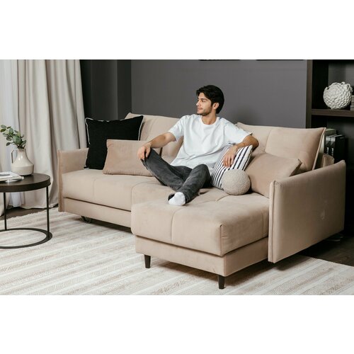 Диван VELTO 2260х930х1600 с оттоманкой 130656₽