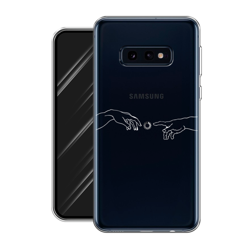 Силиконовый чехол на Samsung Galaxy S10E / Самсунг Галакси S10E Загрузка творения, прозрачный силиконовый чехол на samsung galaxy s10e самсунг галакси s10e белоснежный волк