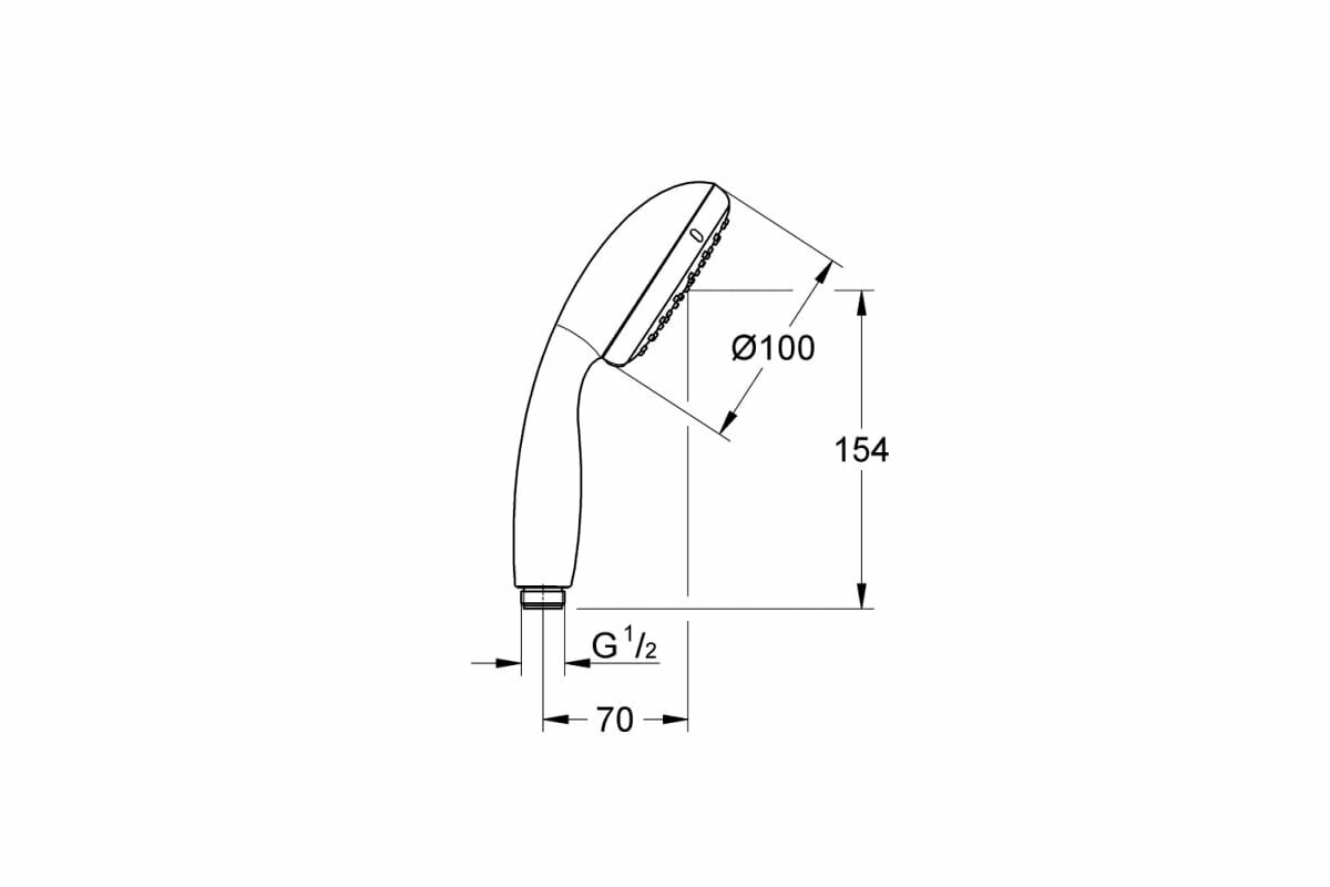 Лейка для душа VitalioStart 1 режим GROHE - фото №6