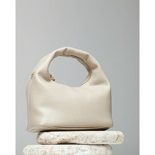 фото Сумка tilkian_молочная_итальяно, фактура зернистая, белый 2jin