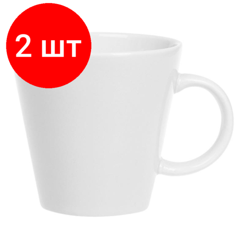 Комплект 2 штук, Кружка Tvist Ivory фарфор, V260мл, белая , фк4022