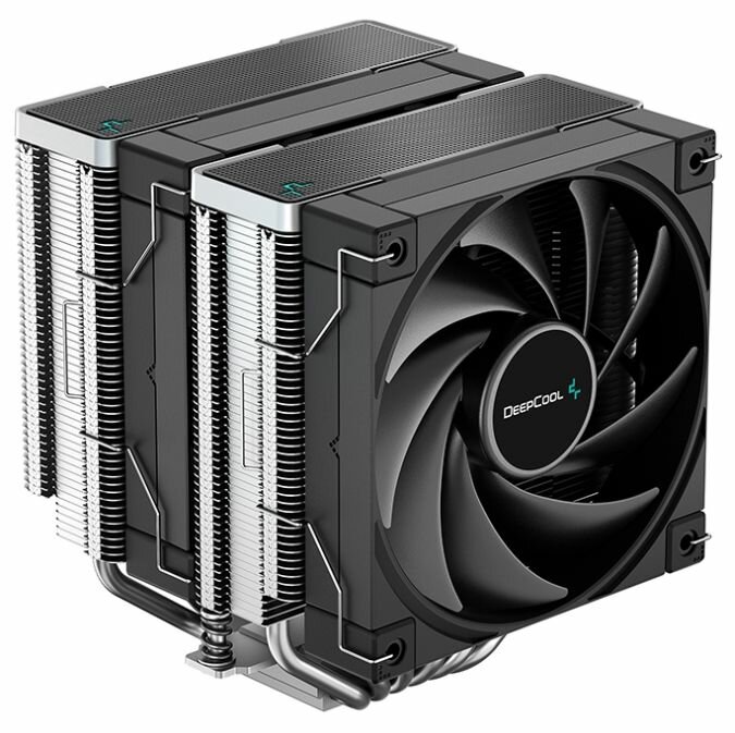 Кулер для процессора DEEPCOOL AK620 LGA20XX/1700/1200/115X/AM5/AM4 (8шт/кор, TDP 260W, PWM, DUAL Fan 120mm, 6 тепл. трубок, черный) RET¶