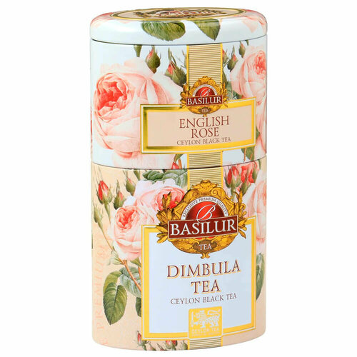 Чай Basilur 100 г димбула и английская роза ж/б