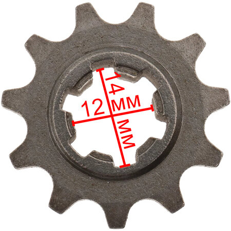 Звезда 11T T8F для миникросса детского бензинового квадроцикла