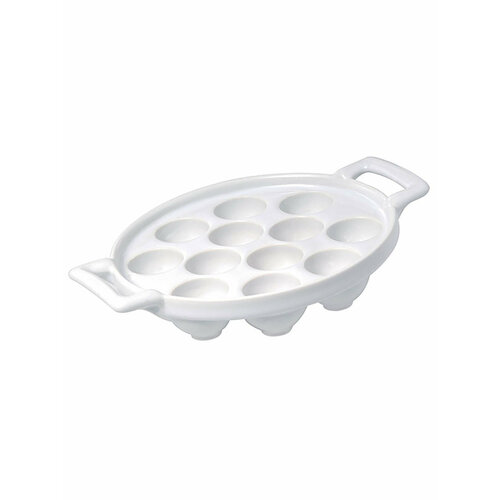 Блюдо для улиток овальное Revol Belle Cuisin фарфоровое 21,5x16 см