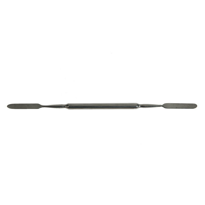 Лопатка-шпатель двусторонняя из медицинской стали для вскрытия корпусов, длина 180 мм